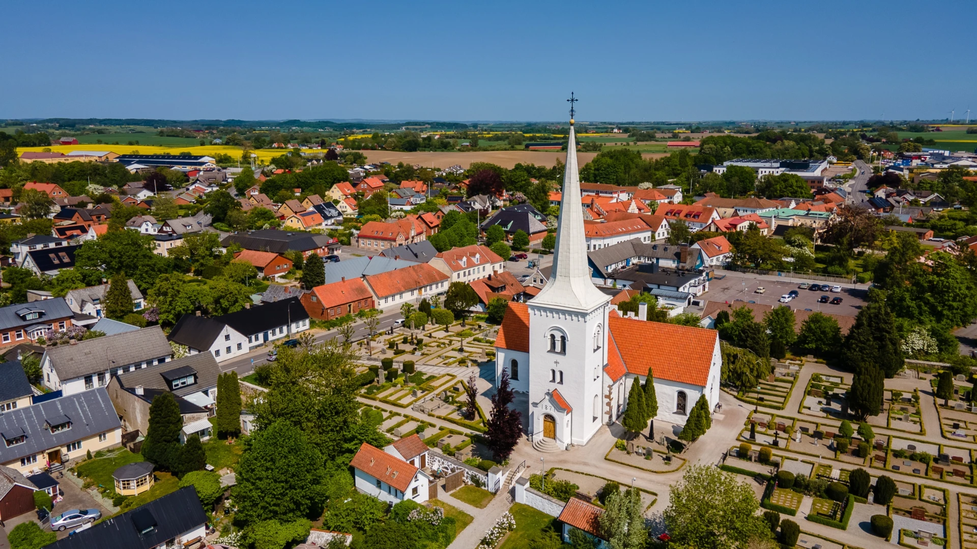 Flygfoto över Anderslöv